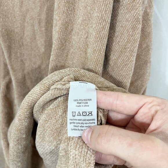 Barefoot Dreams Cozychic Lite Button Up Oversized Cardigan Sweater Brown Size 1X - Picture 7 of 9